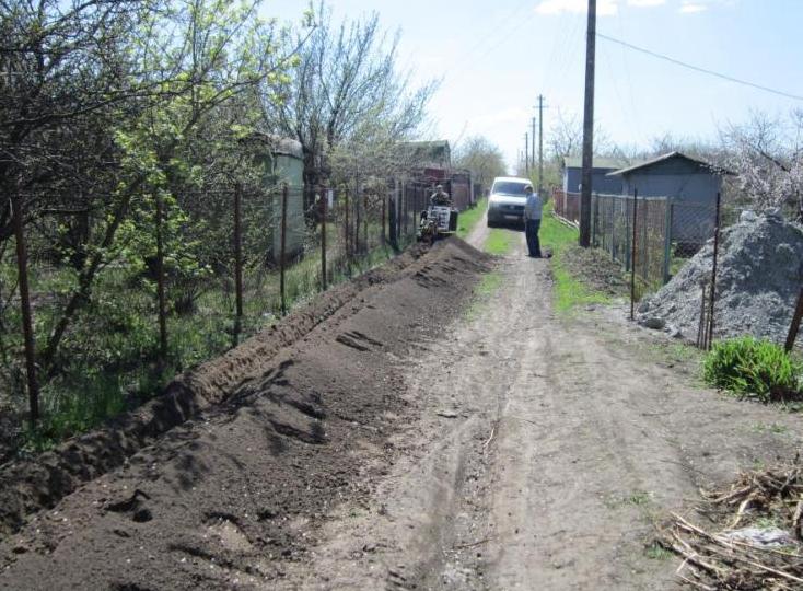 Рытье траншей